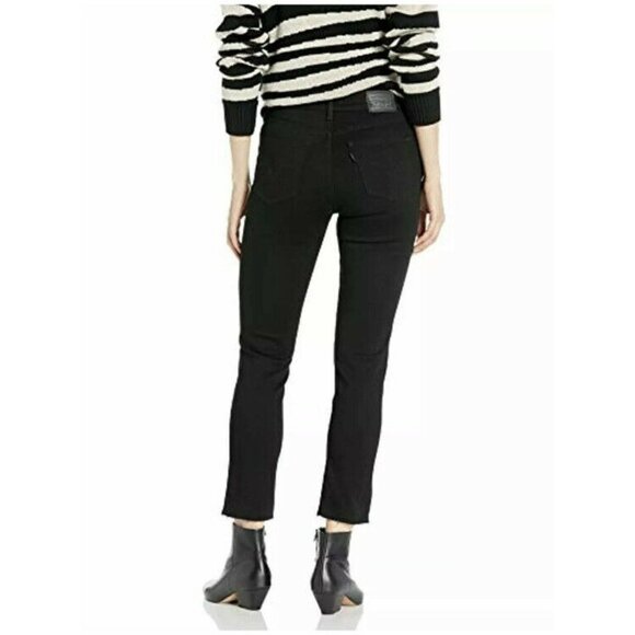 Levi's Women's Classic Mid Rise Skinny Ankle Jeans Black Size 16‎ - Picture 10 of 10